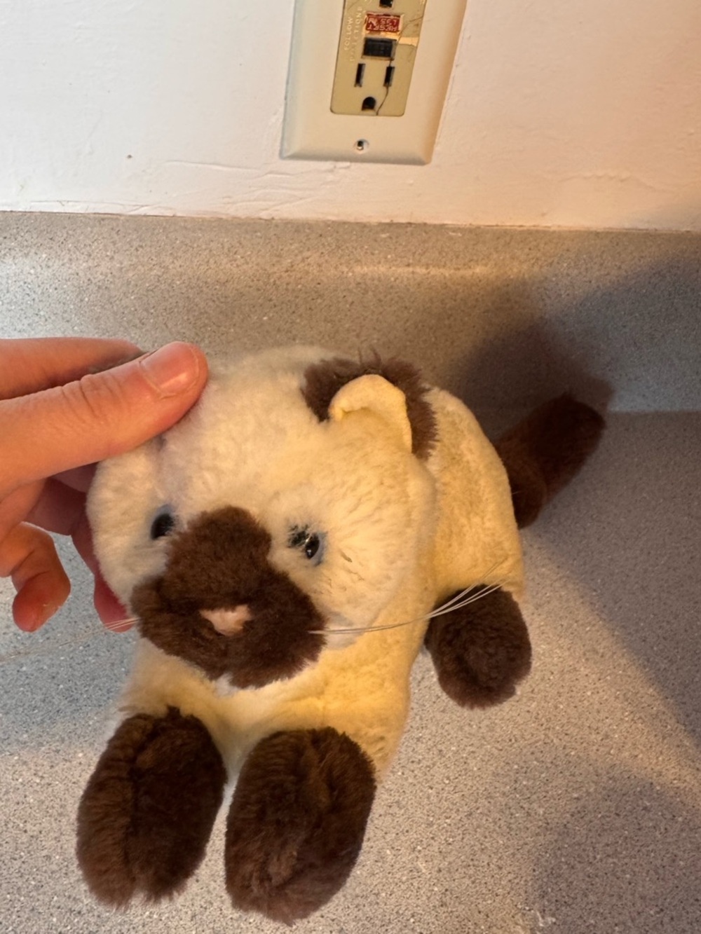 Vintage 80s/90s Siamese Kitty Cat Stuffed Plush EUC